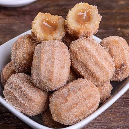 mini churros de doce de leite produtos