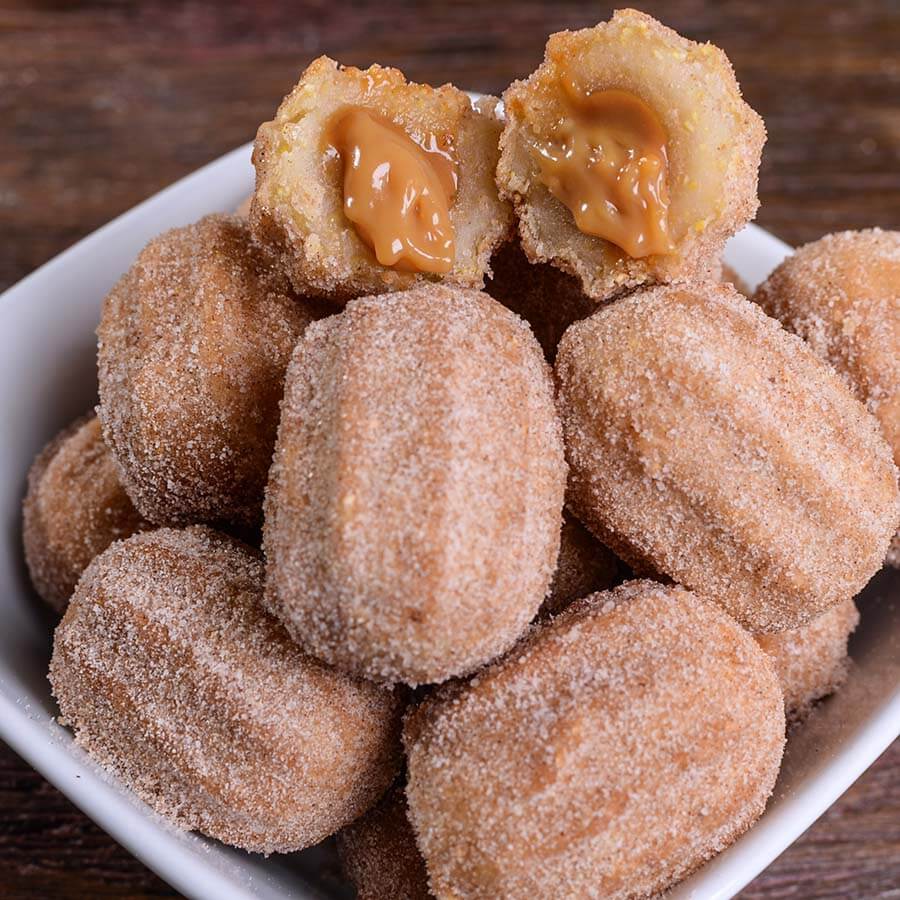 churros recheado de doce de leite